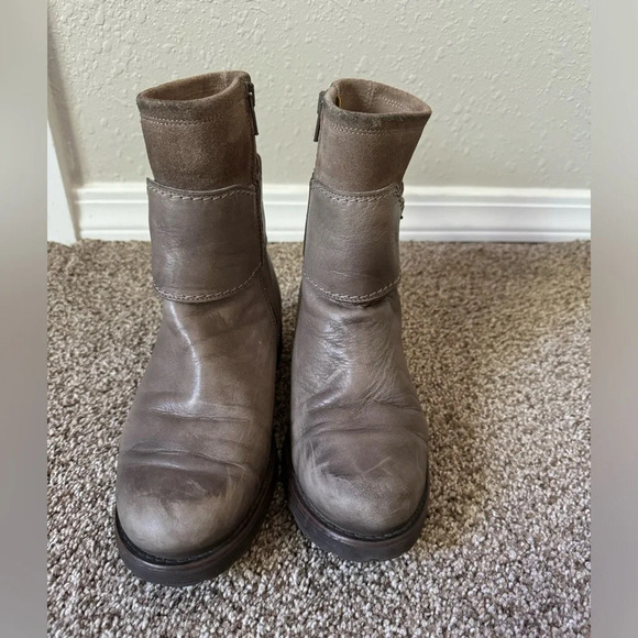 Jafa 489 Cactus Ankle Boots Size 38 Taupe Leather Sundance - Picture 2 of 11